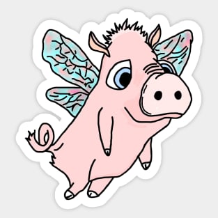 Flying Pig Sticker